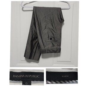 Banana Republic Avery Women's Size 0 Pants Silk Blend Gray
